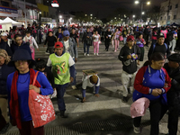 Pilgrims from different states of the Mexican Republic attend the Basilica of Guadalupe in Mexico City, Mexico, on December 11, 2024, for th...