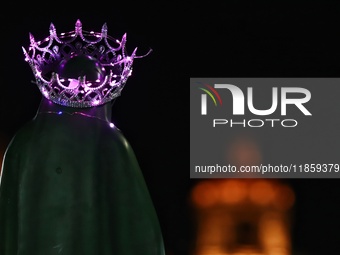 Thousands of Catholic pilgrims arrive at the Basilica of Guadalupe for the religious celebration of the Virgin of Guadalupe Day in Mexico Ci...