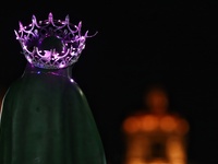 Thousands of Catholic pilgrims arrive at the Basilica of Guadalupe for the religious celebration of the Virgin of Guadalupe Day in Mexico Ci...