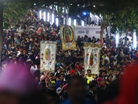 Thousands of Catholic pilgrims arrive at the Basilica of Guadalupe for the religious celebration of the Virgin of Guadalupe Day in Mexico Ci...