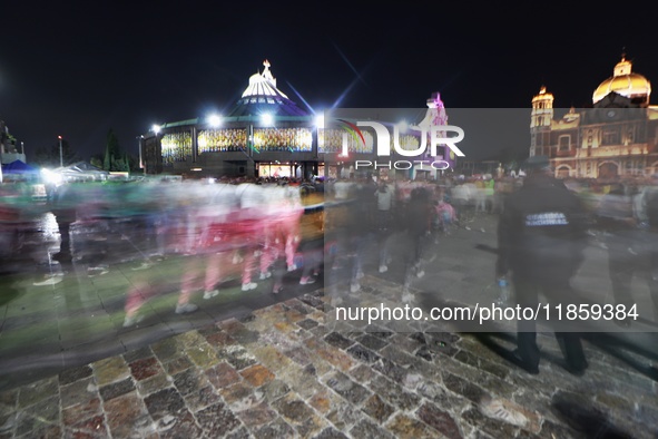 Thousands of Catholic pilgrims arrive at the Basilica of Guadalupe for the religious celebration of the Virgin of Guadalupe Day in Mexico Ci...