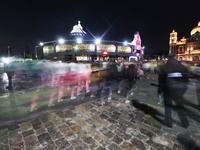 Thousands of Catholic pilgrims arrive at the Basilica of Guadalupe for the religious celebration of the Virgin of Guadalupe Day in Mexico Ci...