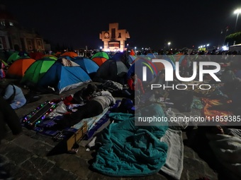 Thousands of Catholic pilgrims arrive at the Basilica of Guadalupe for the religious celebration of the Virgin of Guadalupe Day in Mexico Ci...