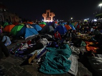 Thousands of Catholic pilgrims arrive at the Basilica of Guadalupe for the religious celebration of the Virgin of Guadalupe Day in Mexico Ci...