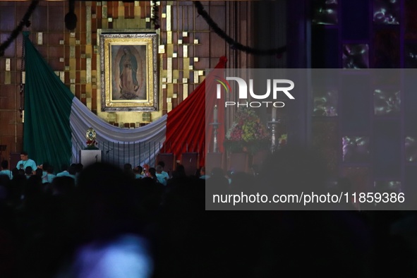 Thousands of Catholic pilgrims arrive at the Basilica of Guadalupe for the religious celebration of the Virgin of Guadalupe Day in Mexico Ci...