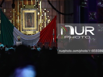 Thousands of Catholic pilgrims arrive at the Basilica of Guadalupe for the religious celebration of the Virgin of Guadalupe Day in Mexico Ci...