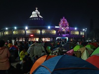 Thousands of Catholic pilgrims arrive at the Basilica of Guadalupe for the religious celebration of the Virgin of Guadalupe Day in Mexico Ci...