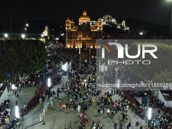 Thousands of Catholic pilgrims arrive at the Basilica of Guadalupe for the religious celebration of the Virgin of Guadalupe Day in Mexico Ci...