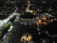 Thousands of Catholic pilgrims arrive at the Basilica of Guadalupe for the religious celebration of the Virgin of Guadalupe Day in Mexico Ci...