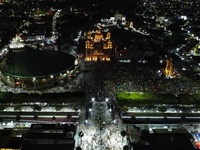 Thousands of Catholic pilgrims arrive at the Basilica of Guadalupe for the religious celebration of the Virgin of Guadalupe Day in Mexico Ci...