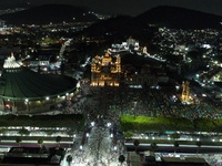 Thousands of Catholic pilgrims arrive at the Basilica of Guadalupe for the religious celebration of the Virgin of Guadalupe Day in Mexico Ci...