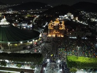 Thousands of Catholic pilgrims arrive at the Basilica of Guadalupe for the religious celebration of the Virgin of Guadalupe Day in Mexico Ci...