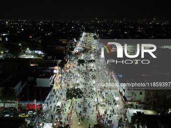 Thousands of Catholic pilgrims arrive at the Basilica of Guadalupe for the religious celebration of the Virgin of Guadalupe Day in Mexico Ci...