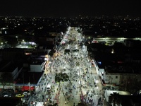 Thousands of Catholic pilgrims arrive at the Basilica of Guadalupe for the religious celebration of the Virgin of Guadalupe Day in Mexico Ci...