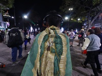 Thousands of Catholic pilgrims arrive at the Basilica of Guadalupe for the religious celebration of the Virgin of Guadalupe Day in Mexico Ci...