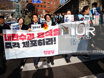 Progressive Party National Assembly Member Yoon Jong-oh (center), National Assembly Member Jung Hye-kyung (left), and Chairperson Kim Jae-ye...