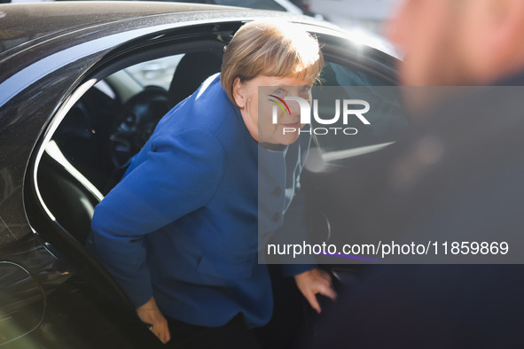 Former German Chancellor Angela Merkel attends the presentation of her book Liberta at Rizzoli Galleria in Milan, Italy, on December 11, 202...