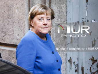 Former German Chancellor Angela Merkel attends the presentation of her book Liberta at Rizzoli Galleria in Milan, Italy, on December 11, 202...