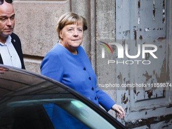 Former German Chancellor Angela Merkel attends the presentation of her book Liberta at Rizzoli Galleria in Milan, Italy, on December 11, 202...