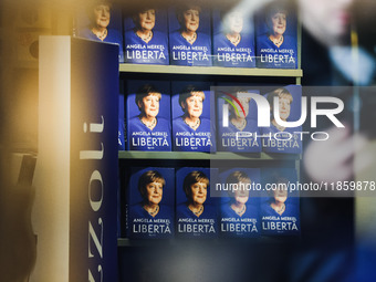 Former German Chancellor Angela Merkel attends the presentation of her book Liberta at Rizzoli Galleria in Milan, Italy, on December 11, 202...