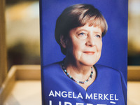 Former German Chancellor Angela Merkel attends the presentation of her book Liberta at Rizzoli Galleria in Milan, Italy, on December 11, 202...