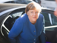 Former German Chancellor Angela Merkel attends the presentation of her book Liberta at Rizzoli Galleria in Milan, Italy, on December 11, 202...