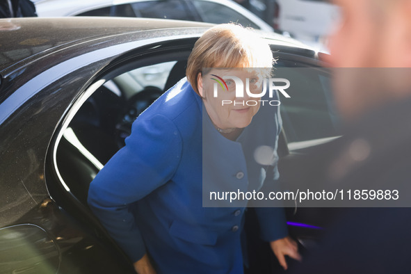 Former German Chancellor Angela Merkel attends the presentation of her book Liberta at Rizzoli Galleria in Milan, Italy, on December 11, 202...