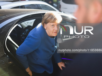 Former German Chancellor Angela Merkel attends the presentation of her book Liberta at Rizzoli Galleria in Milan, Italy, on December 11, 202...