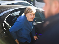 Former German Chancellor Angela Merkel attends the presentation of her book Liberta at Rizzoli Galleria in Milan, Italy, on December 11, 202...