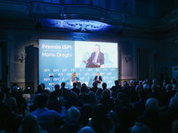 Mario Draghi attends the ceremony of conferring the ISPI 2024 Prize at Palazzo Clerici in Milan, Italy, on December 9, 2024 (