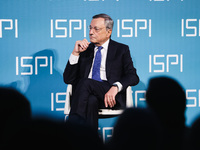 Mario Draghi attends the ceremony of conferring the ISPI 2024 Prize at Palazzo Clerici in Milan, Italy, on December 9, 2024 (