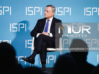 Mario Draghi attends the ceremony of conferring the ISPI 2024 Prize at Palazzo Clerici in Milan, Italy, on December 9, 2024 (