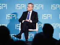 Mario Draghi attends the ceremony of conferring the ISPI 2024 Prize at Palazzo Clerici in Milan, Italy, on December 9, 2024 (