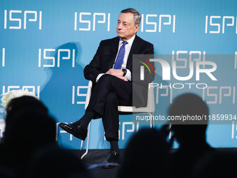 Mario Draghi attends the ceremony of conferring the ISPI 2024 Prize at Palazzo Clerici in Milan, Italy, on December 9, 2024 (