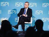 Mario Draghi attends the ceremony of conferring the ISPI 2024 Prize at Palazzo Clerici in Milan, Italy, on December 9, 2024 (