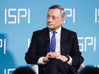 Mario Draghi attends the ceremony of conferring the ISPI 2024 Prize at Palazzo Clerici in Milan, Italy, on December 9, 2024 (