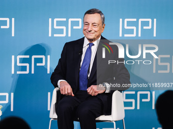 Mario Draghi attends the ceremony of conferring the ISPI 2024 Prize at Palazzo Clerici in Milan, Italy, on December 9, 2024 (