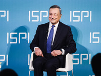 Mario Draghi attends the ceremony of conferring the ISPI 2024 Prize at Palazzo Clerici in Milan, Italy, on December 9, 2024 (