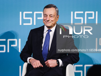 Mario Draghi attends the ceremony of conferring the ISPI 2024 Prize at Palazzo Clerici in Milan, Italy, on December 9, 2024 (