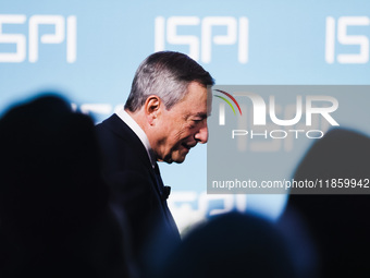 Mario Draghi attends the ceremony of conferring the ISPI 2024 Prize at Palazzo Clerici in Milan, Italy, on December 9, 2024 (