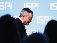 Mario Draghi attends the ceremony of conferring the ISPI 2024 Prize at Palazzo Clerici in Milan, Italy, on December 9, 2024 (