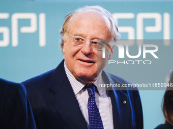 Paolo Scaroni attends the ceremony of conferring the ISPI 2024 Prize to Mario Draghi at Palazzo Clerici in Milan, Italy, on December 9, 2024...