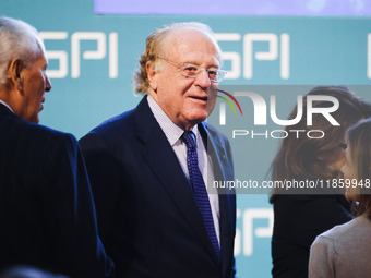 Paolo Scaroni attends the ceremony of conferring the ISPI 2024 Prize to Mario Draghi at Palazzo Clerici in Milan, Italy, on December 9, 2024...