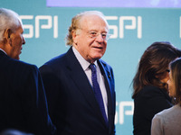 Paolo Scaroni attends the ceremony of conferring the ISPI 2024 Prize to Mario Draghi at Palazzo Clerici in Milan, Italy, on December 9, 2024...