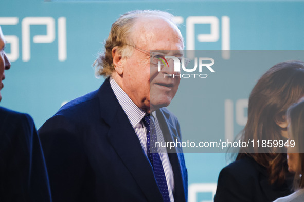 Paolo Scaroni attends the ceremony of conferring the ISPI 2024 Prize to Mario Draghi at Palazzo Clerici in Milan, Italy, on December 9, 2024...