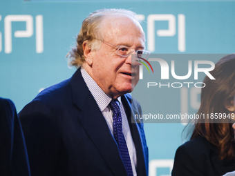 Paolo Scaroni attends the ceremony of conferring the ISPI 2024 Prize to Mario Draghi at Palazzo Clerici in Milan, Italy, on December 9, 2024...