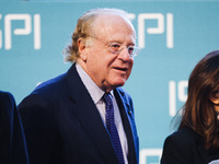 Paolo Scaroni attends the ceremony of conferring the ISPI 2024 Prize to Mario Draghi at Palazzo Clerici in Milan, Italy, on December 9, 2024...