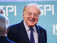 Paolo Scaroni attends the ceremony of conferring the ISPI 2024 Prize to Mario Draghi at Palazzo Clerici in Milan, Italy, on December 9, 2024...