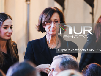 Marta Cartabia attends the ceremony of conferring the ISPI 2024 Prize to Mario Draghi at Palazzo Clerici in Milan, Italy, on December 9, 202...