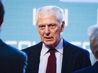 Marco Tronchetti Provera attends the ceremony of conferring the ISPI 2024 Prize to Mario Draghi at Palazzo Clerici in Milan, Italy, on Decem...